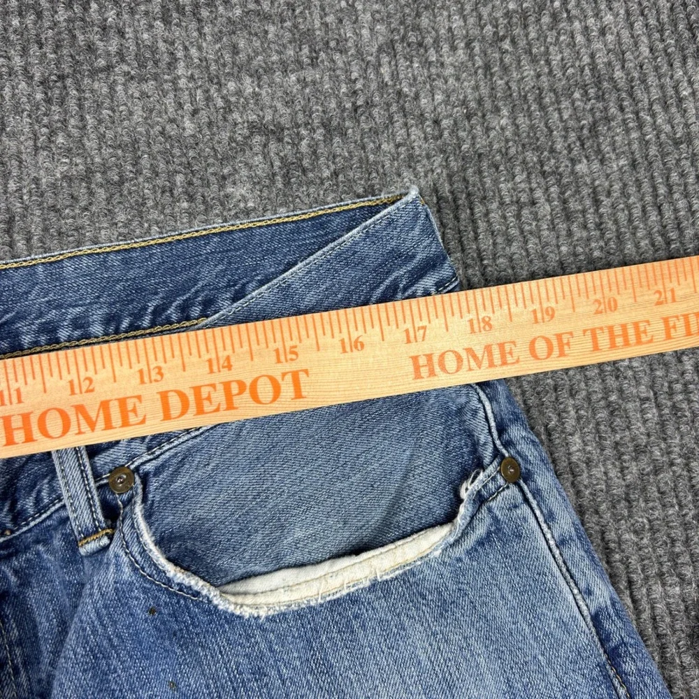 Polo Ralph Lauren Jeans Mens 36x32 Hampton Straight Blue Distressed RN41381